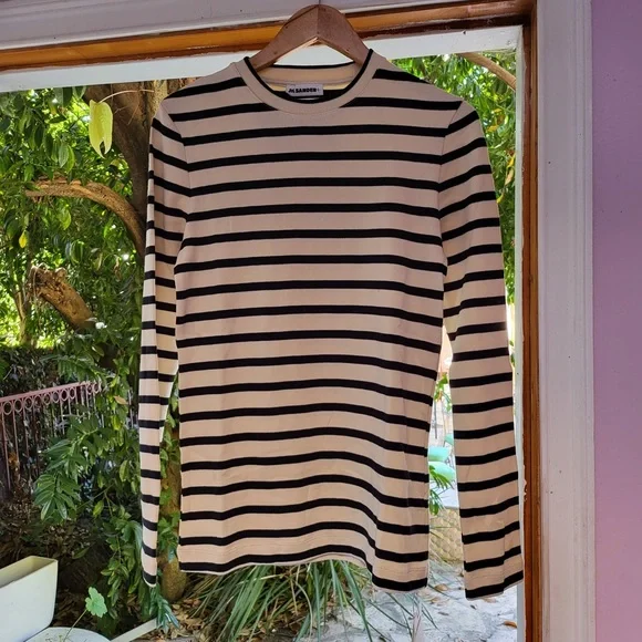 Jil Sander Striped Long Sleeve Jersey